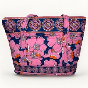 Kim Rogers Pink, Blue, & Orange Shoulder Tote Bag #5722